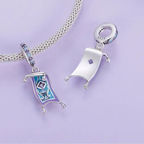 925 Sterling Silver & Enamel Disney Inspired ALADIN Charm/Pendant - NWT - Picture 5 of 5
